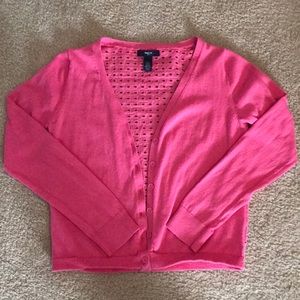 Girls pink Gap Easter sweater